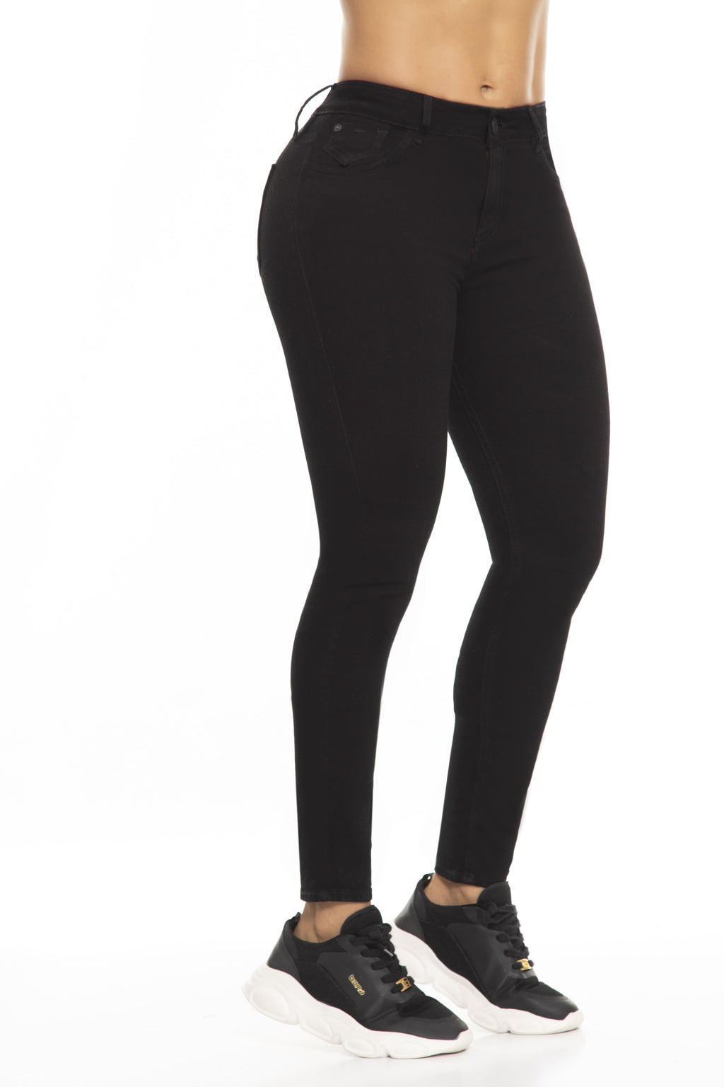Jean Skinny Levanta Cola Negro J3071 DenimClazz