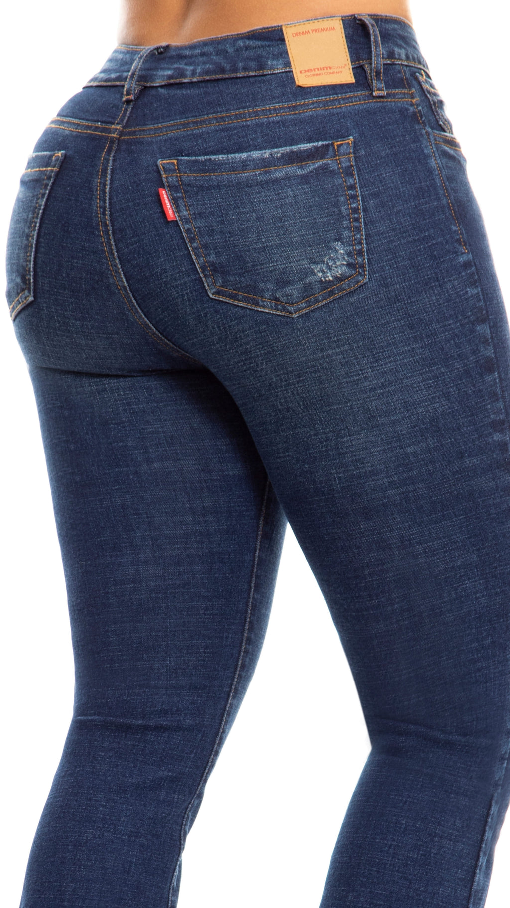 Jean 3 Botones Bota Campana Levanta Cola Tiro Alto con Botones | Ref. J3276