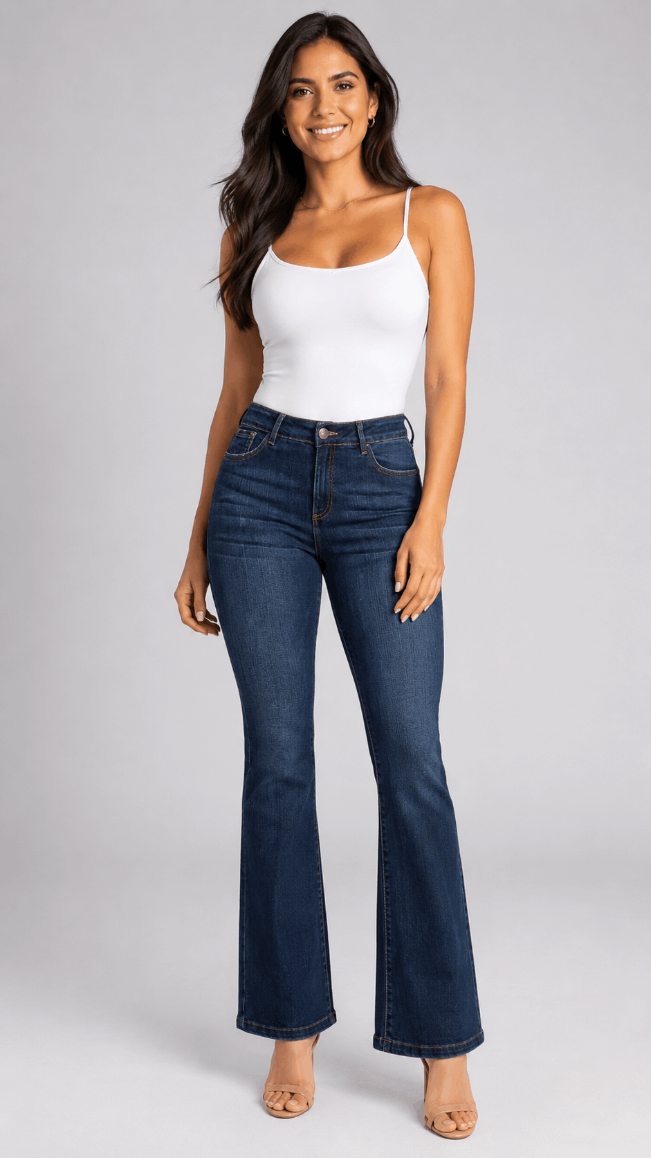 Jean Campana Levanta Cola Azul Profundo J3324 DenimClazz