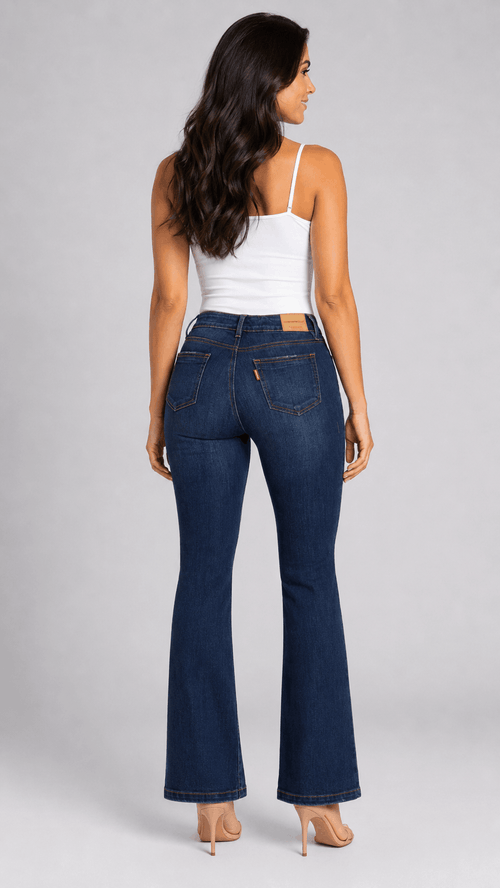 Jean Campana Levanta Cola Azul Profundo J3324 DenimClazz