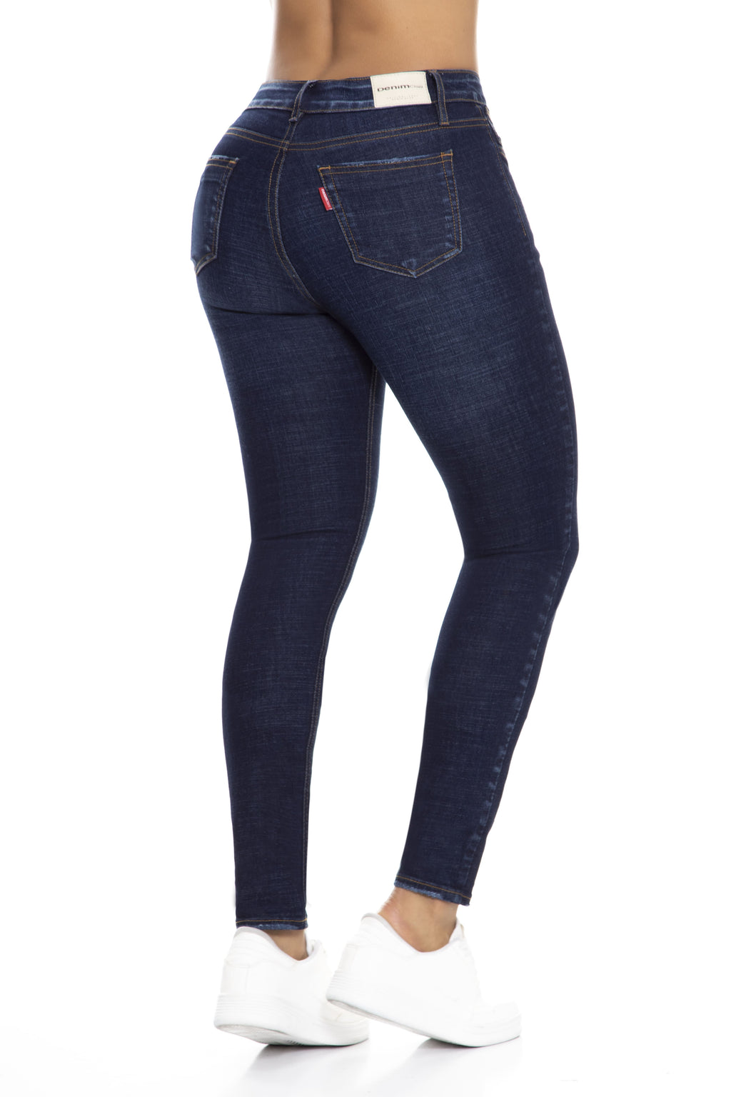 Jean Skinny Levanta Cola Azul Oscuro J3343 DenimClazz