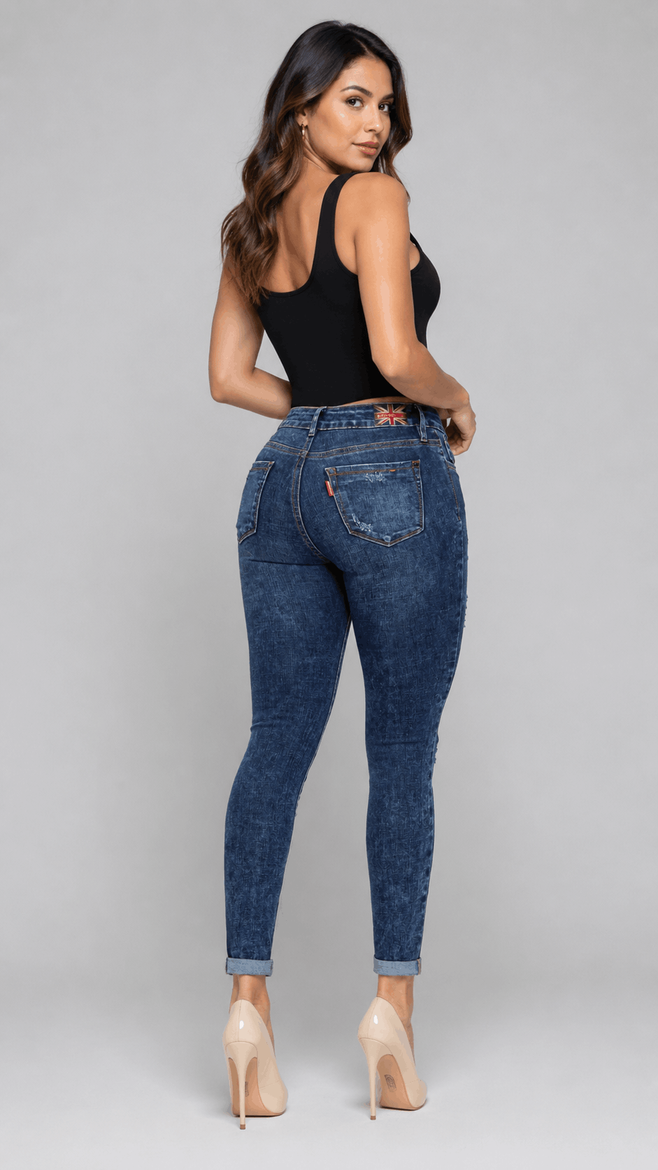 Jean J3349 | Skinny Destroyed de Horma Perfecta