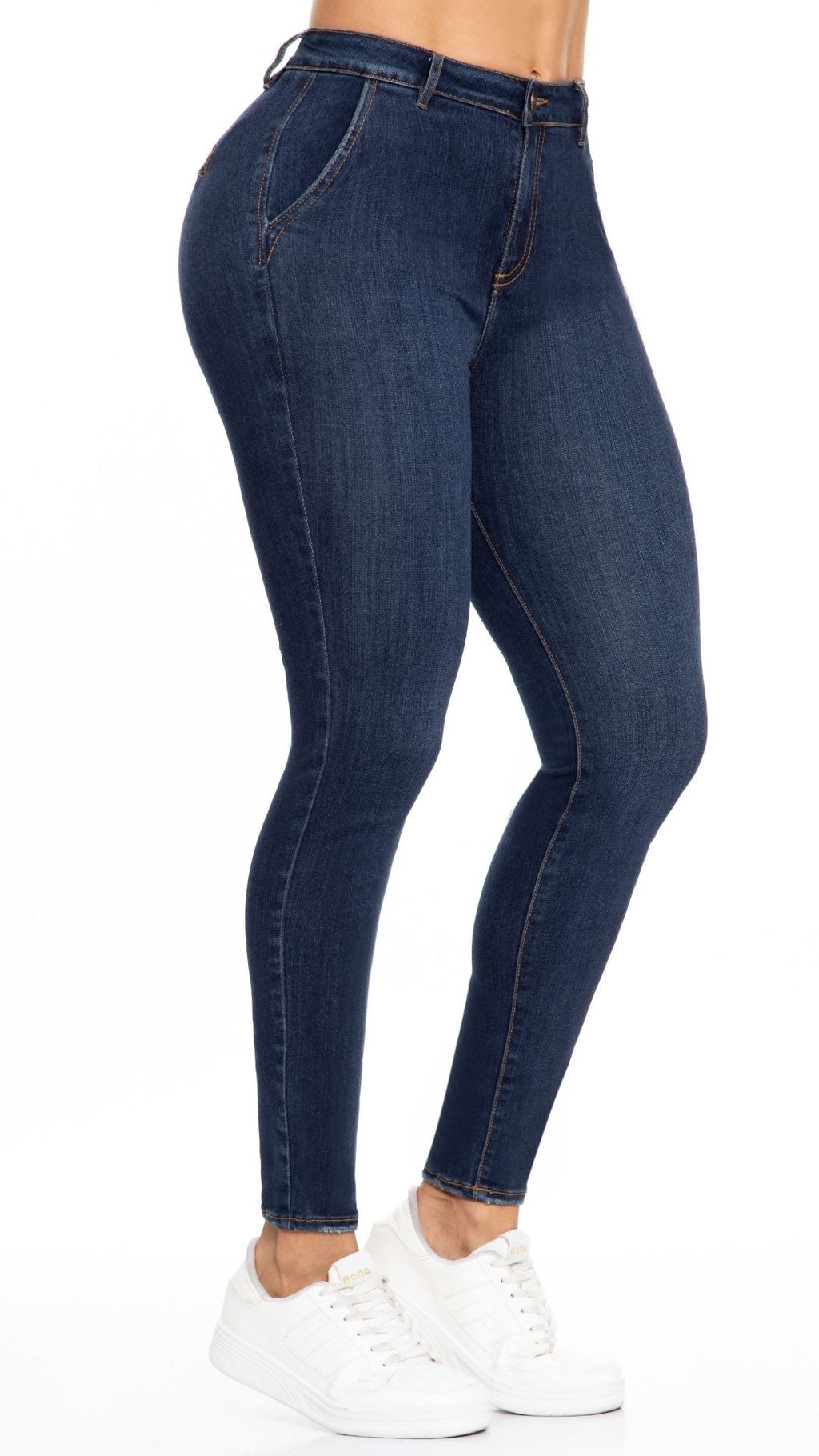 Jean Skinny Levanta Cola con Pinza y Bolsillo Diagonal | J3411
