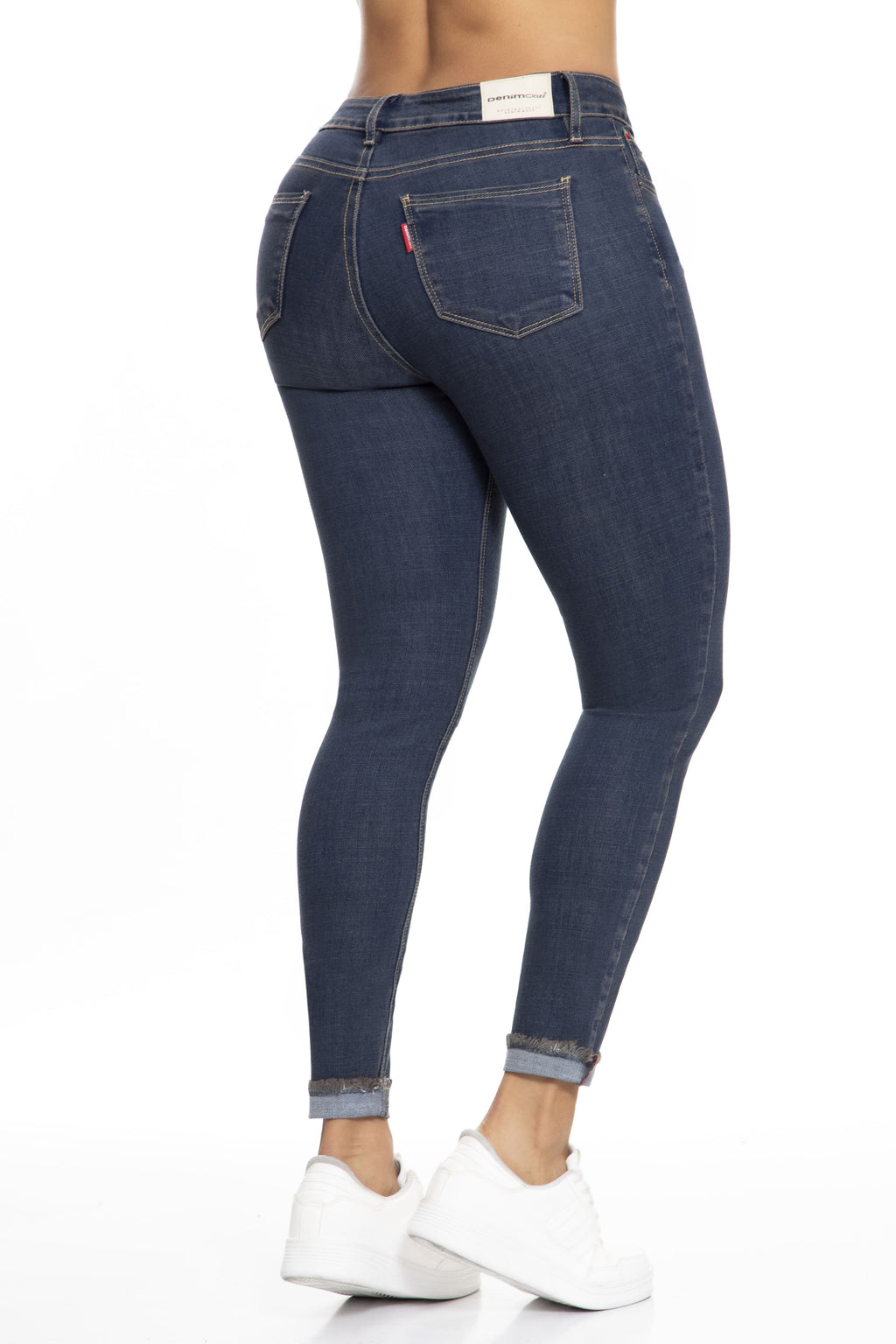 Jean Skinny Levanta Cola Azul Bota con Doblez J3415 DenimClazz