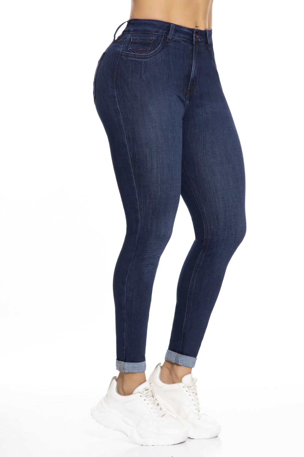 Jean Skinny Levanta Cola Azul Oscuro J3417 DenimClazz
