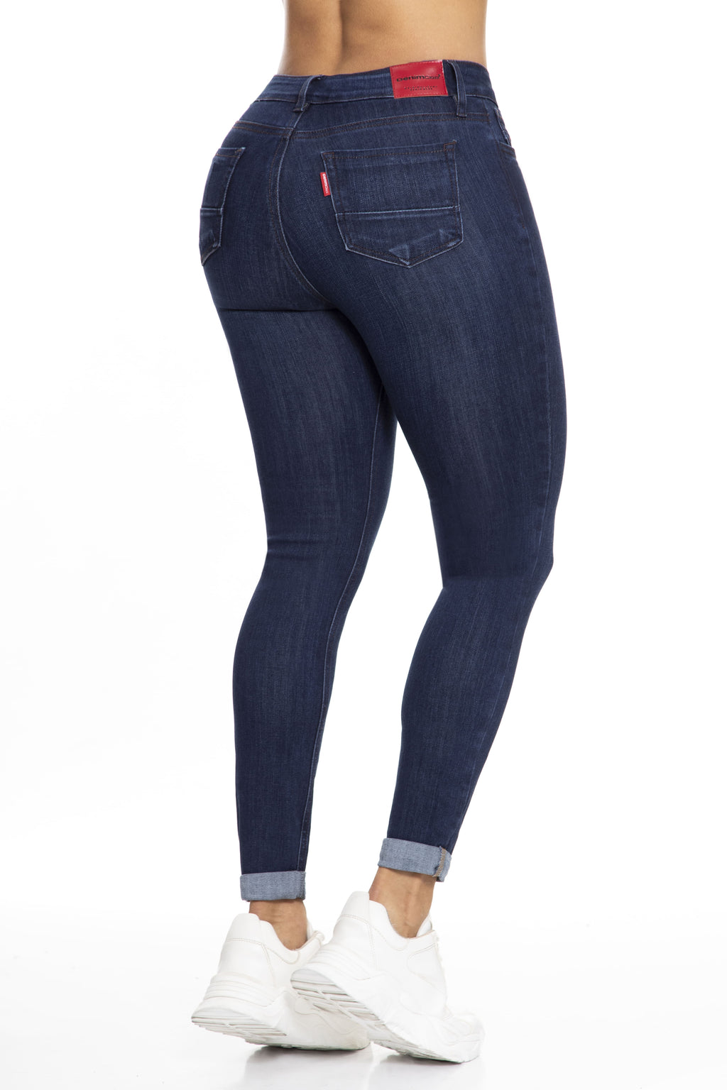 Jean Skinny Levanta Cola Azul Oscuro J3417 DenimClazz