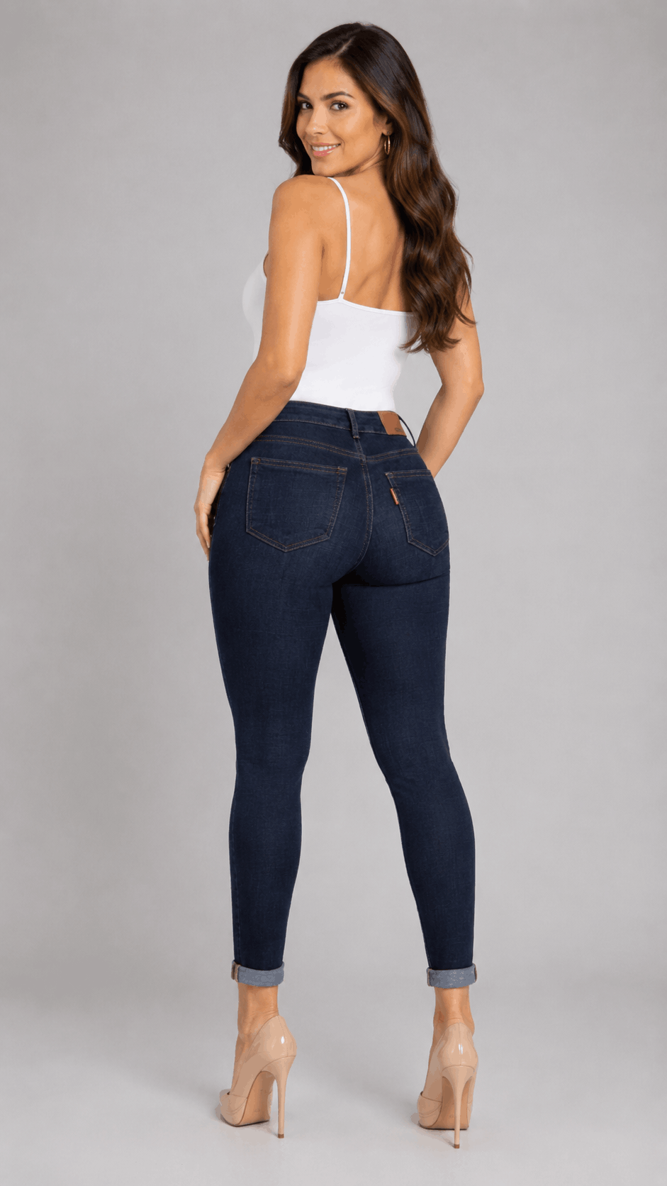 Jean Skinny Levanta Cola índigo Premium J3418 DenimClazz