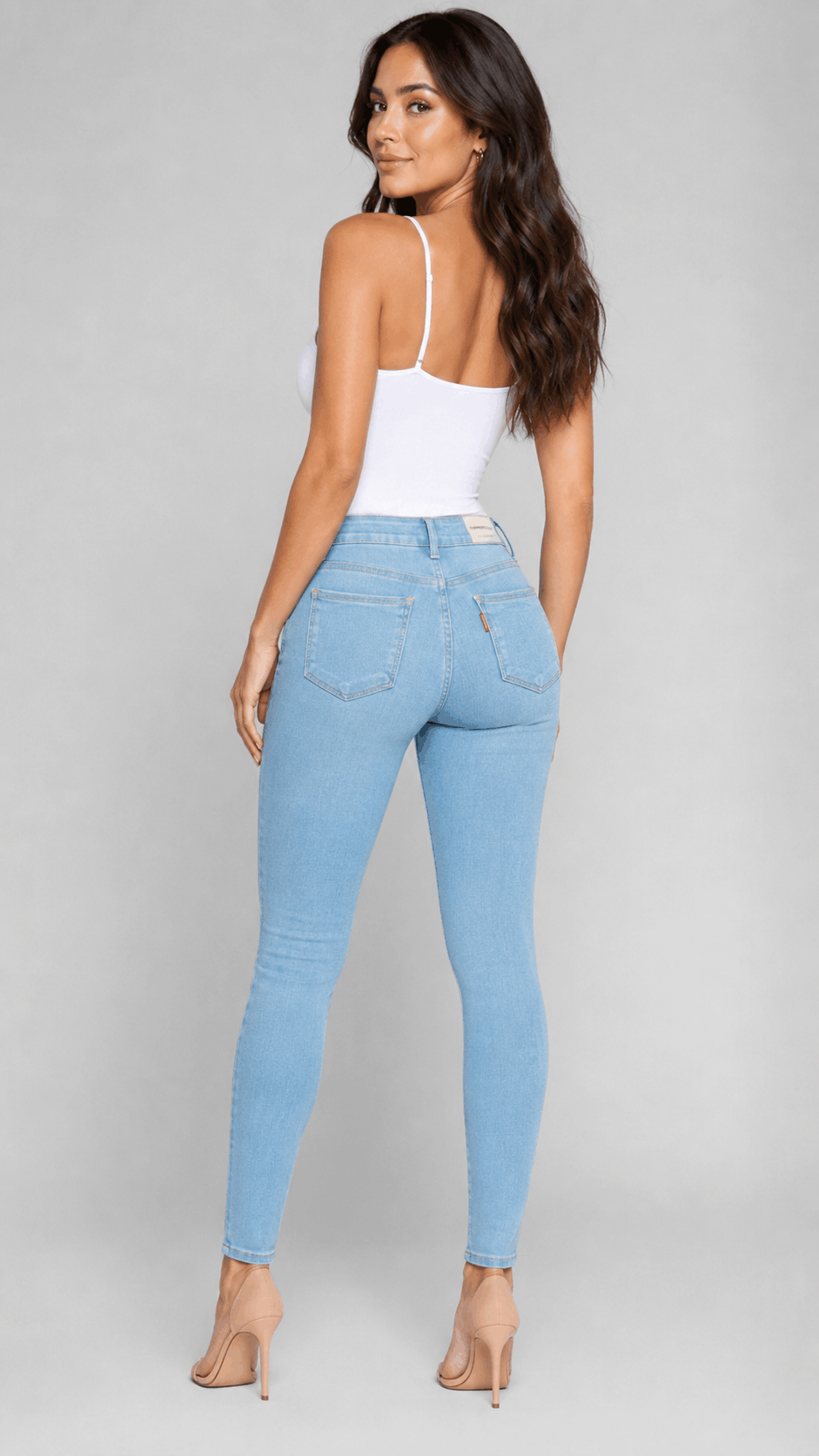Jean Skinny Levanta Cola Azul Hielo J3419 DenimClazz
