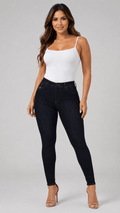 Jean Skinny Levanta Cola Azul Noche J3426 DenimClazz