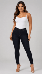Jean Skinny Levanta Cola Azul Noche J3426 DenimClazz