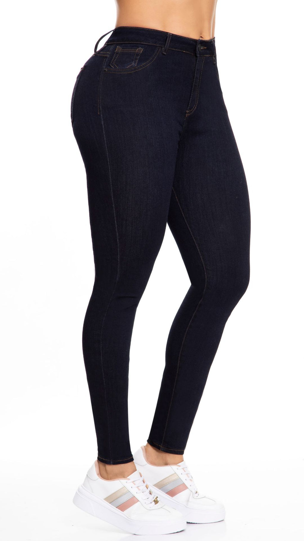 Jean Skinny Levanta Cola Azul Noche J3426 DenimClazz