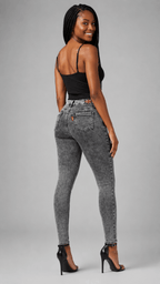 Jean Skinny Levanta Cola Gris Acido J3432 DenimClazz