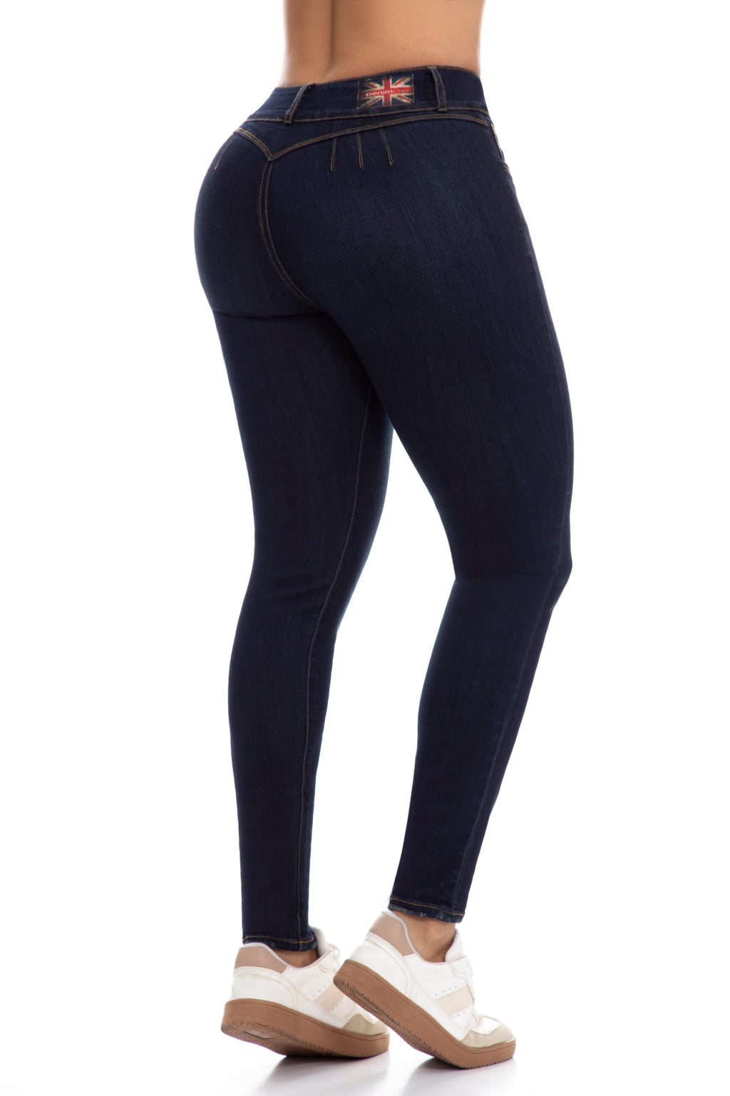 Jean Skinny  3 Botones Azul oscuro J3454 | Levanta Cola Premium de Horma Perfecta