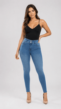 Jean 2 Botones J3456 | Skinny Claro Stretch Premium