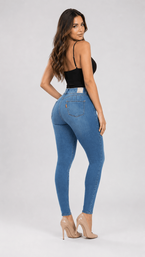 Jean 2 Botones J3456 | Skinny Claro Stretch Premium