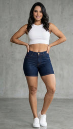 Short Básico Indigo Oscuro Levanta Cola |Ref: S3364