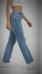 Jean Flare Levanta Cola con Rotos | J3484
